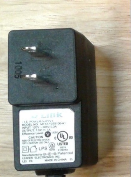 100% brand New D-Link MT12-Y075100-A1 7.5V 1.0A I.T.E Power Supply AC Adapter for D-Link DGS 2208 Desktop Swit